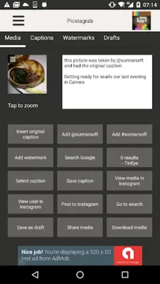 Picstagrab android App screenshot 10