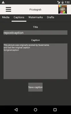 Picstagrab android App screenshot 4